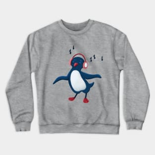 Penguin Music Party Crewneck Sweatshirt